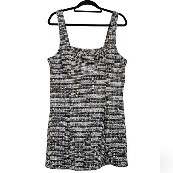 NWT Free People Maxx Mini Shirt Dress in Midnight Combo Size M - Picture 8 of 9